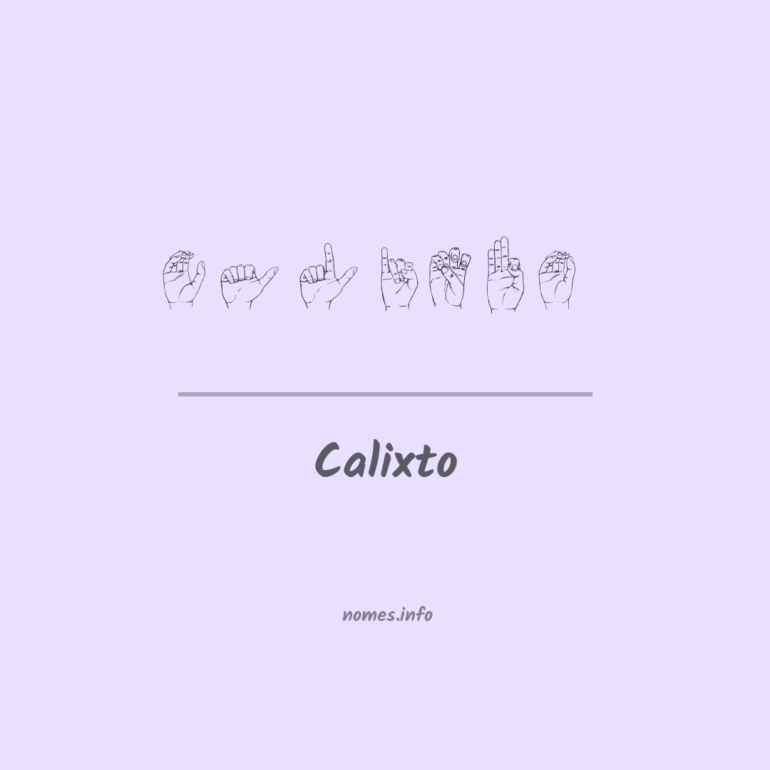 Calixto em Libras
