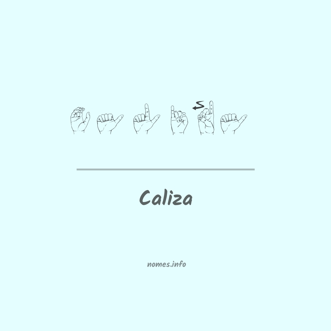 Caliza em Libras