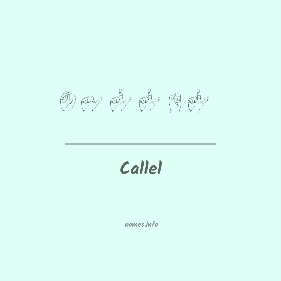 Callel em Libras