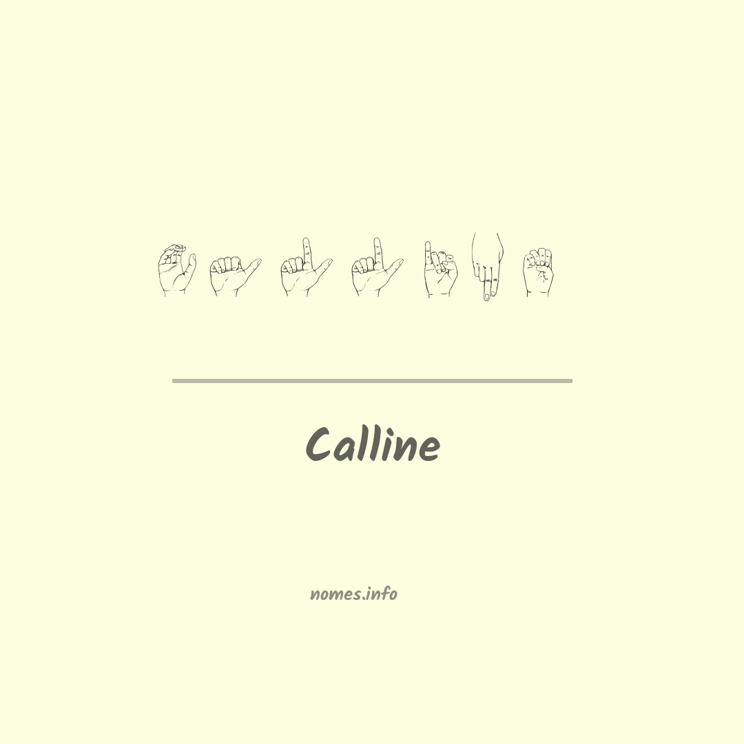 Calline em Libras
