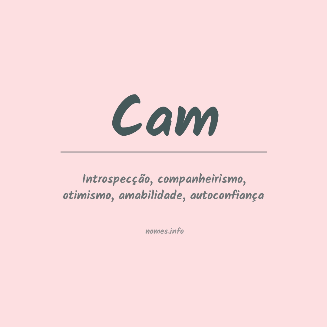 Significado do nome Cam