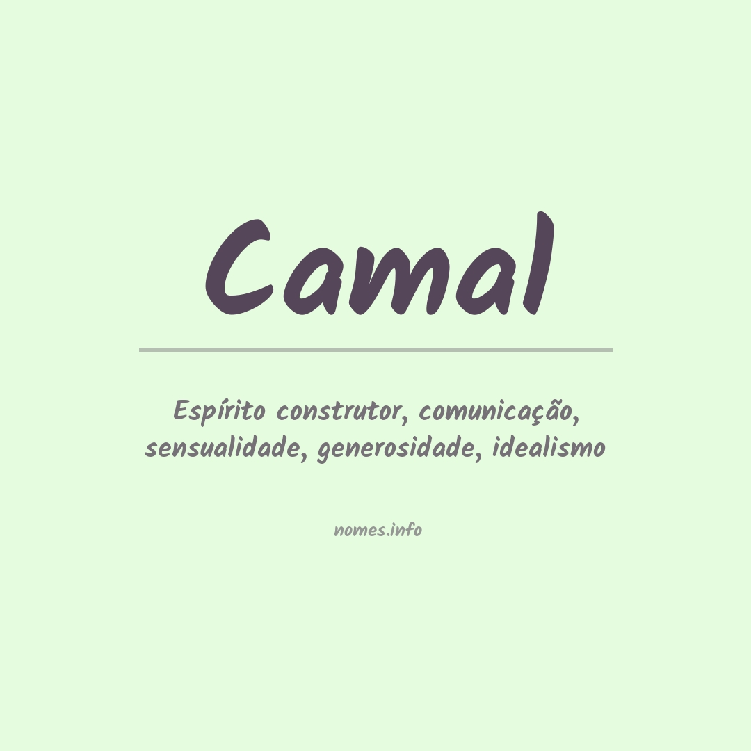 Significado do nome Camal