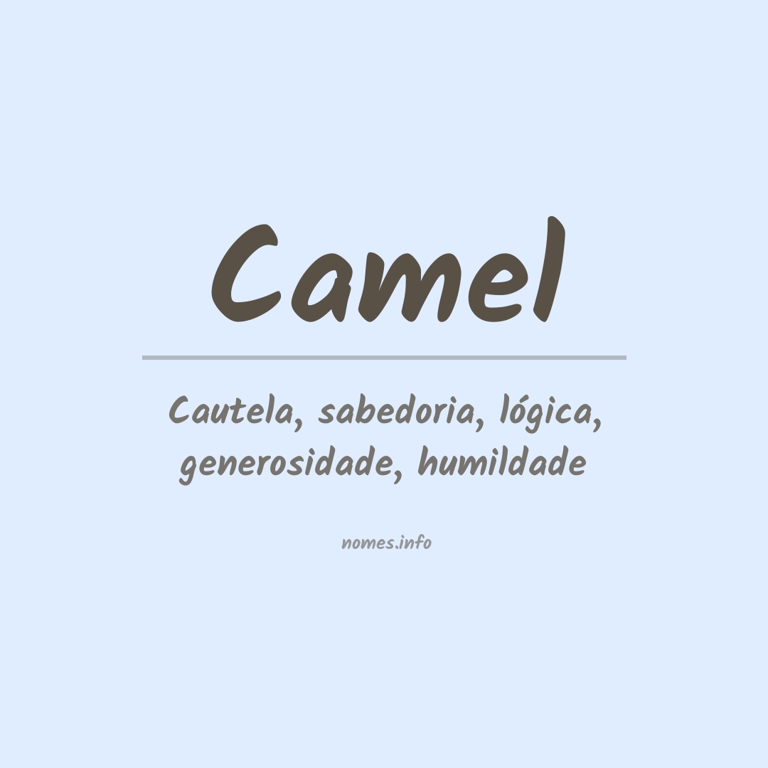 Significado do nome Camel