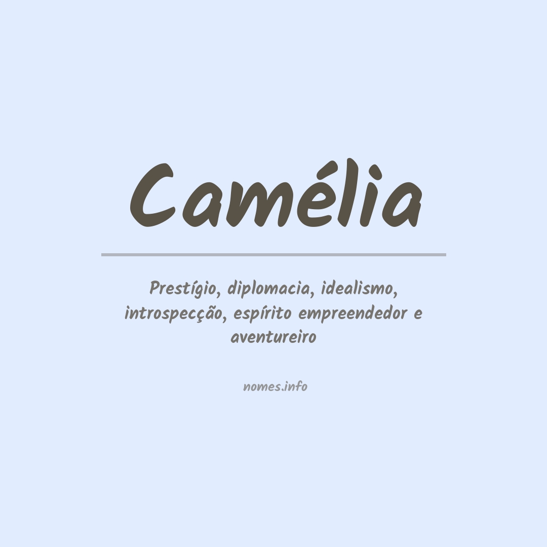 Significado do nome Camélia