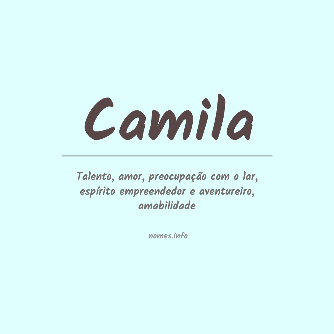 Significado do nome Camila