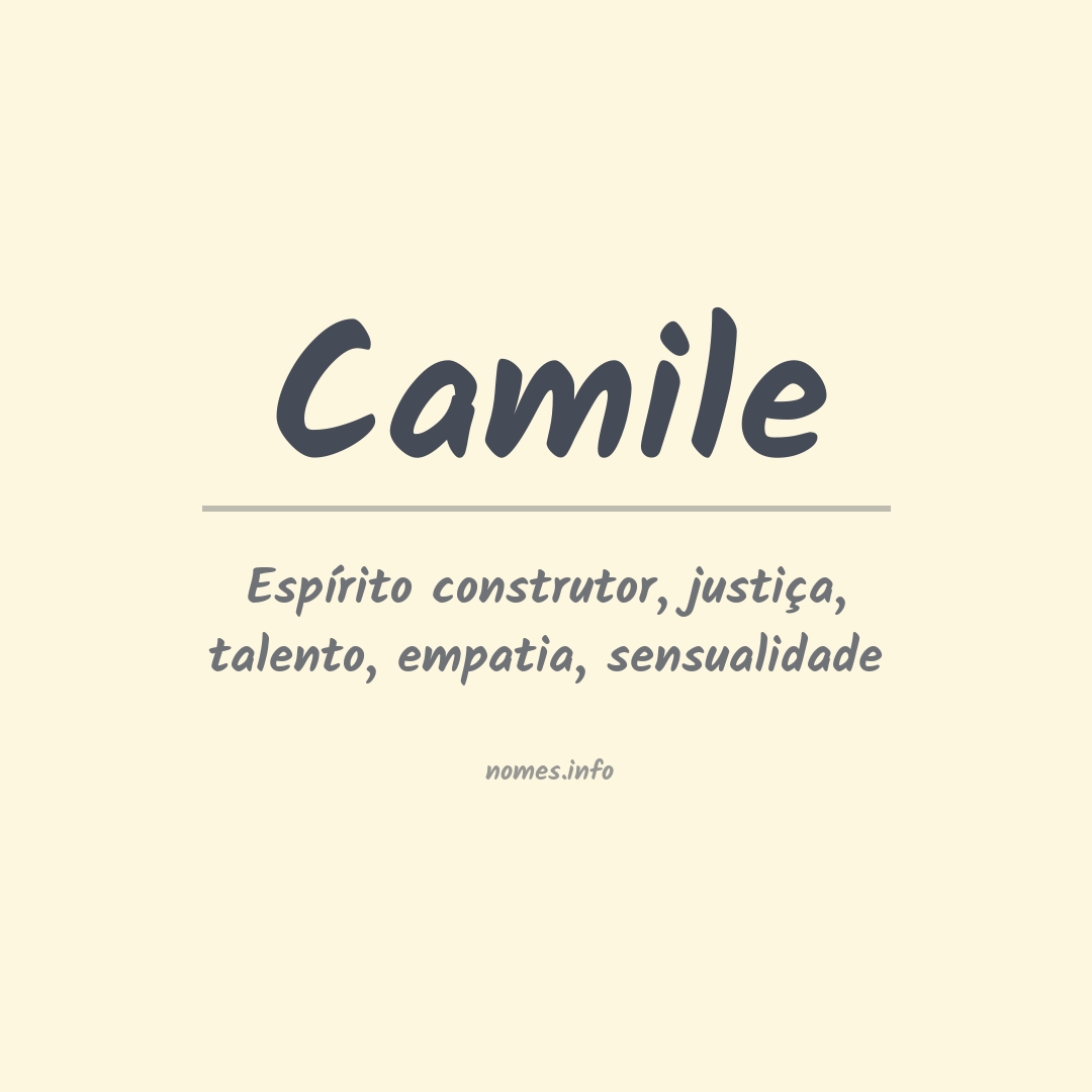 Significado do nome Camile: Historia E Origem!