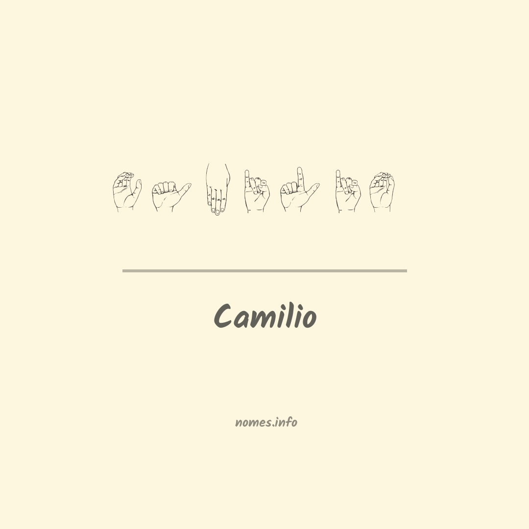 Camilio em Libras