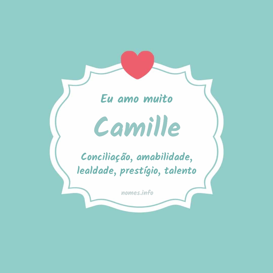 Significado do nome CAMILLE  Signification des noms, Nom