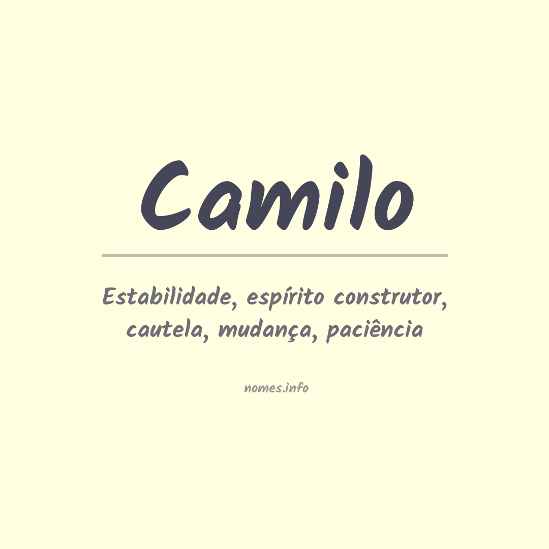 Significado do nome Camilo