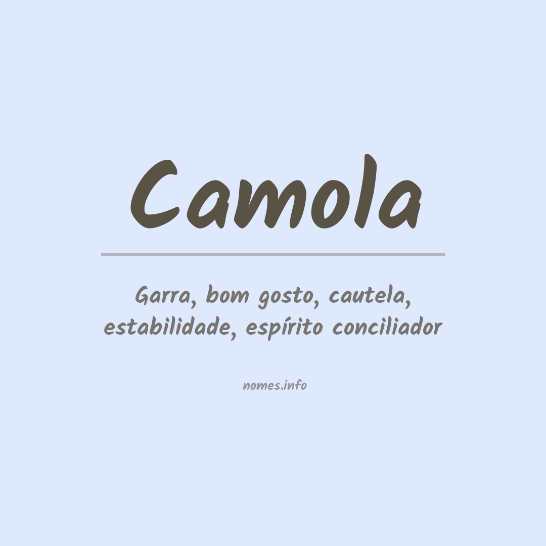 Significado do nome Camola