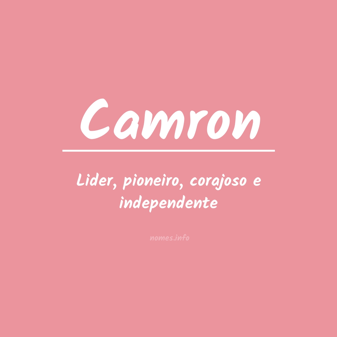 Significado do nome Camron