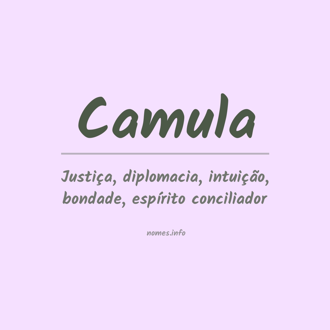 Significado do nome Camula