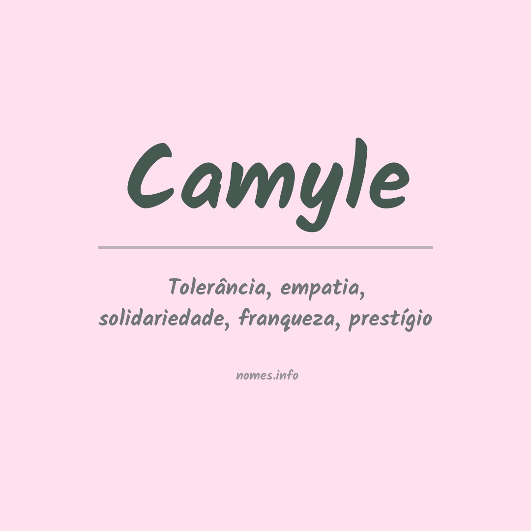 Significado do nome Camyle