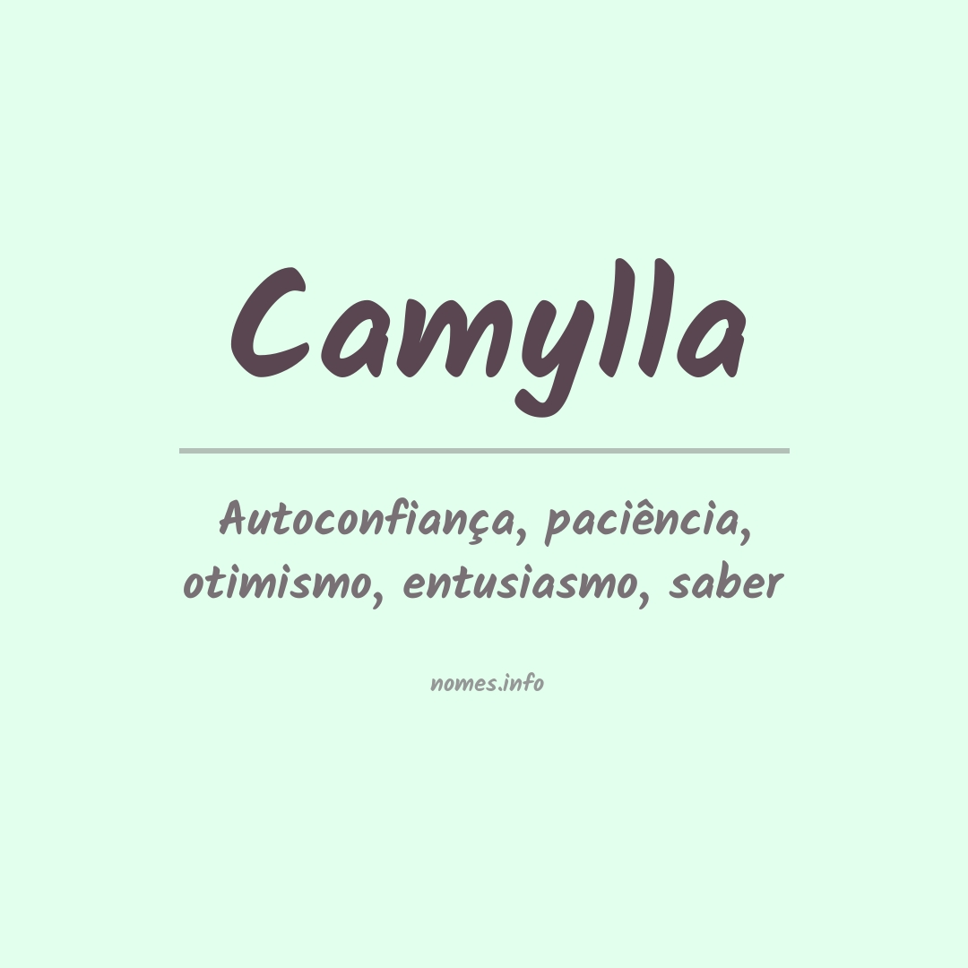 Significado do nome Camylla