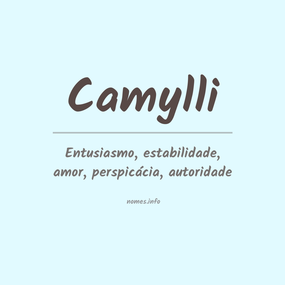 Significado do nome Camylli