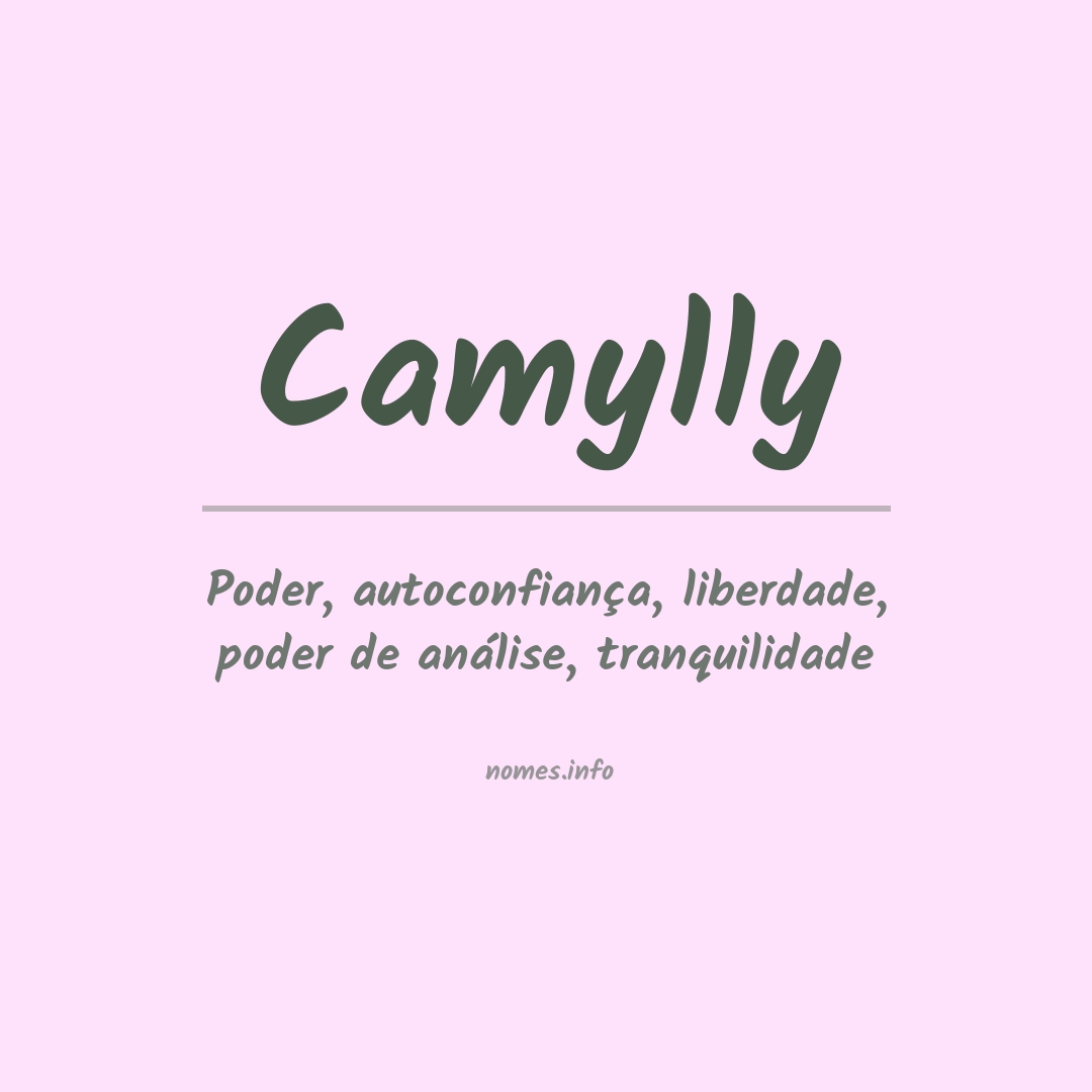 Camilly Significado e Origem do Nome 