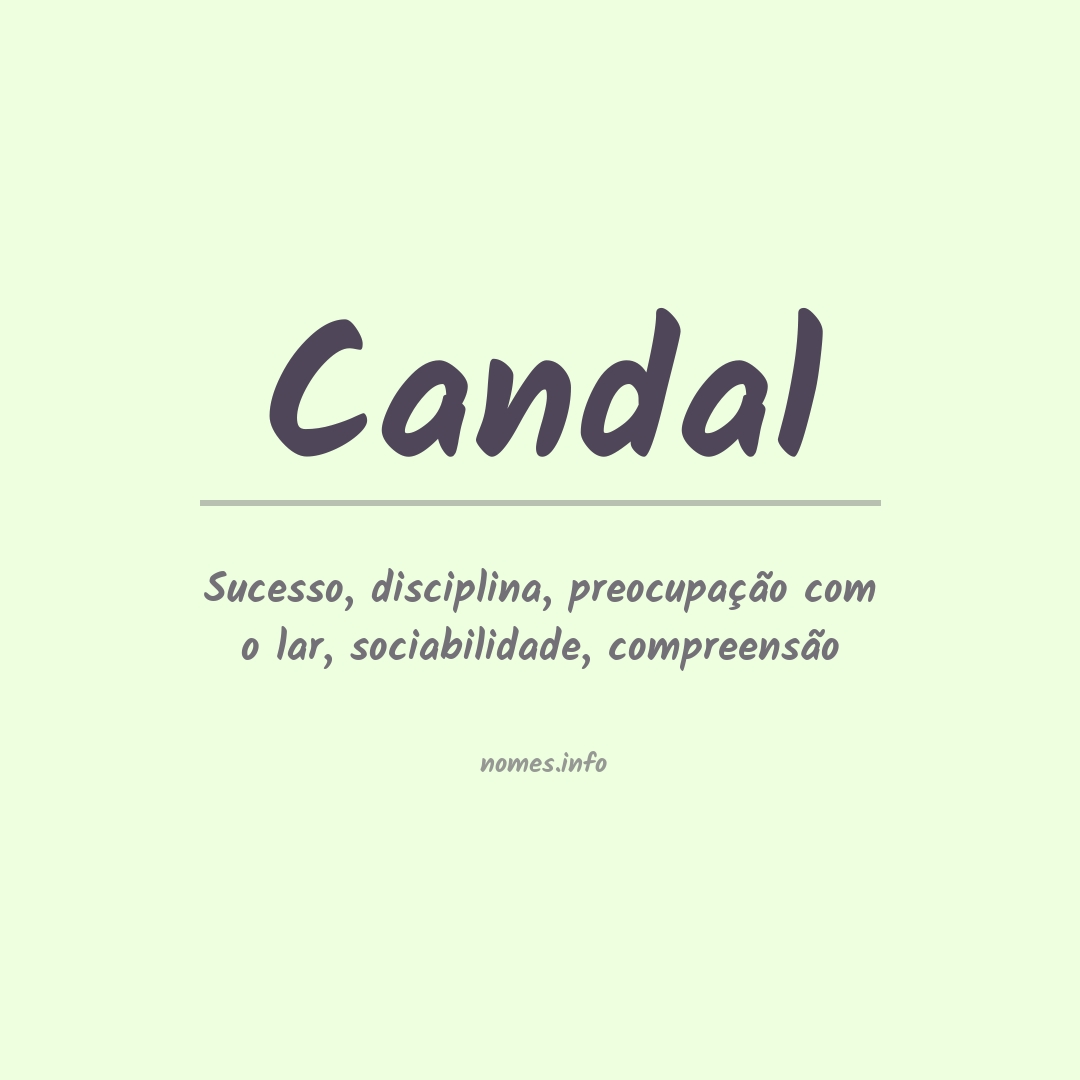 Significado do nome Candal