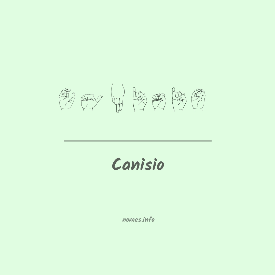 Canisio em Libras