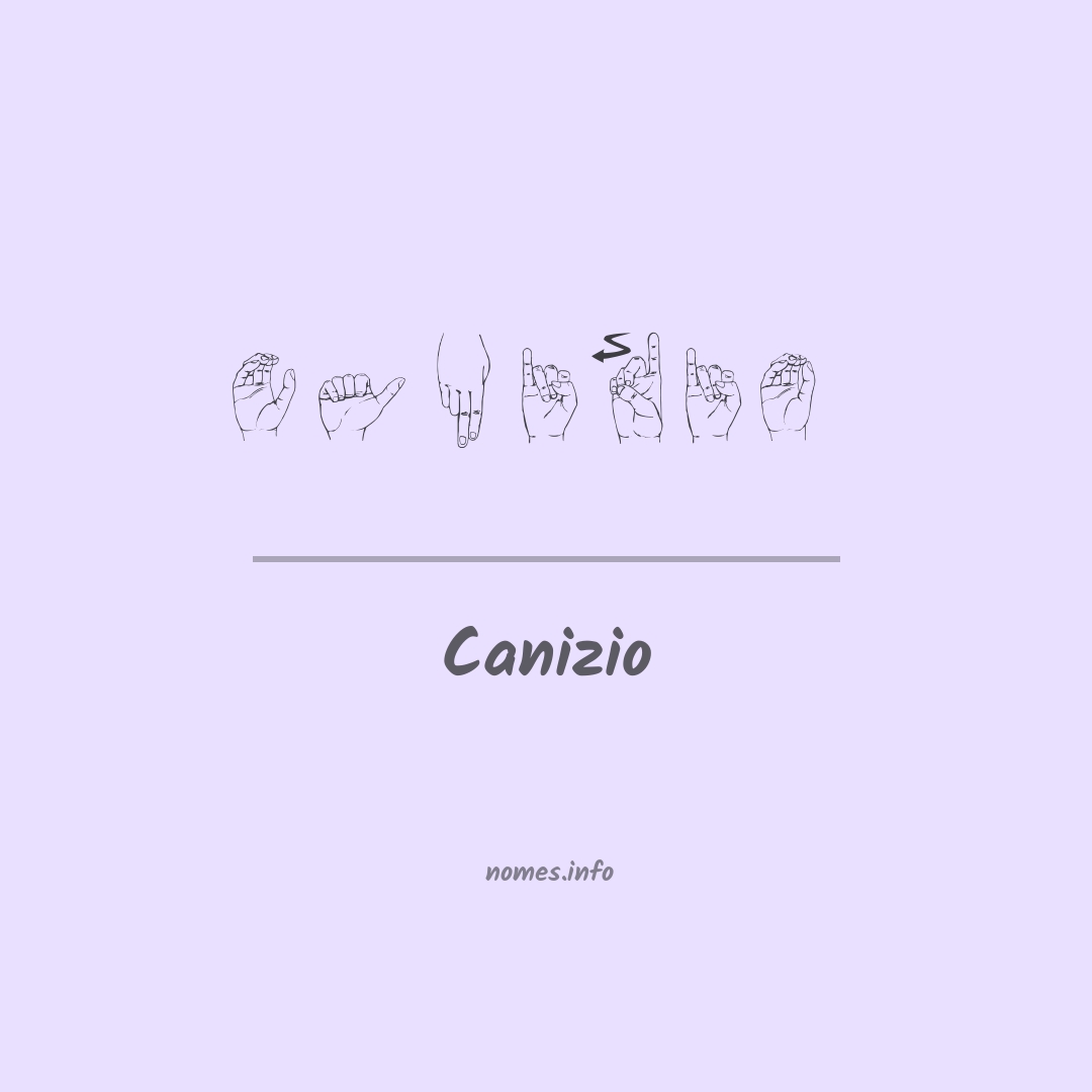 Canizio em Libras