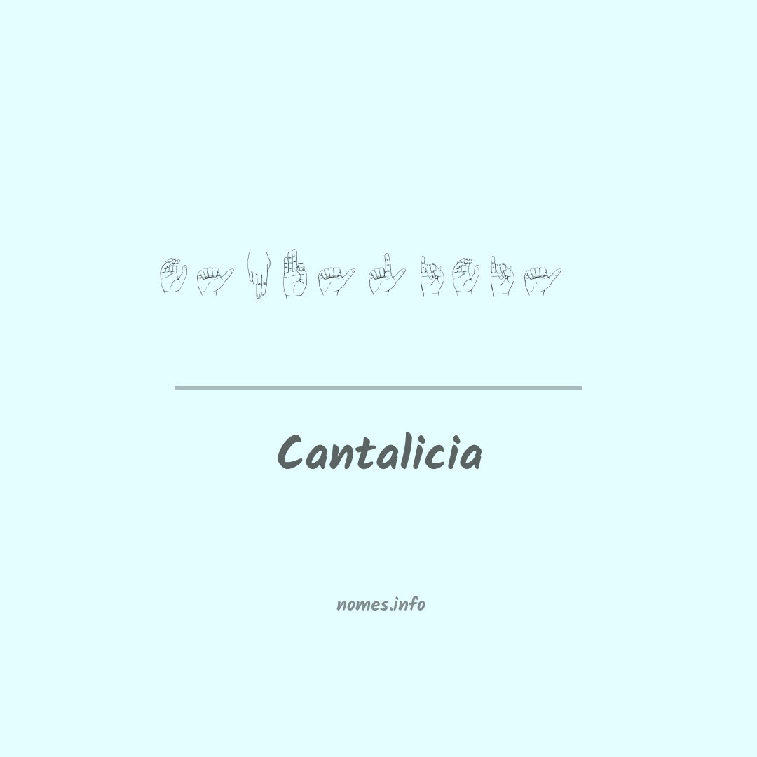 Cantalicia em Libras