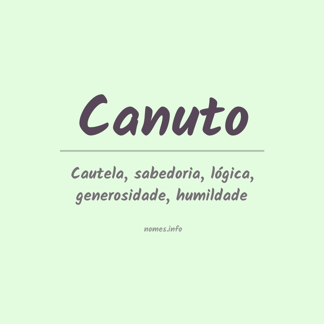 Significado do nome Canuto