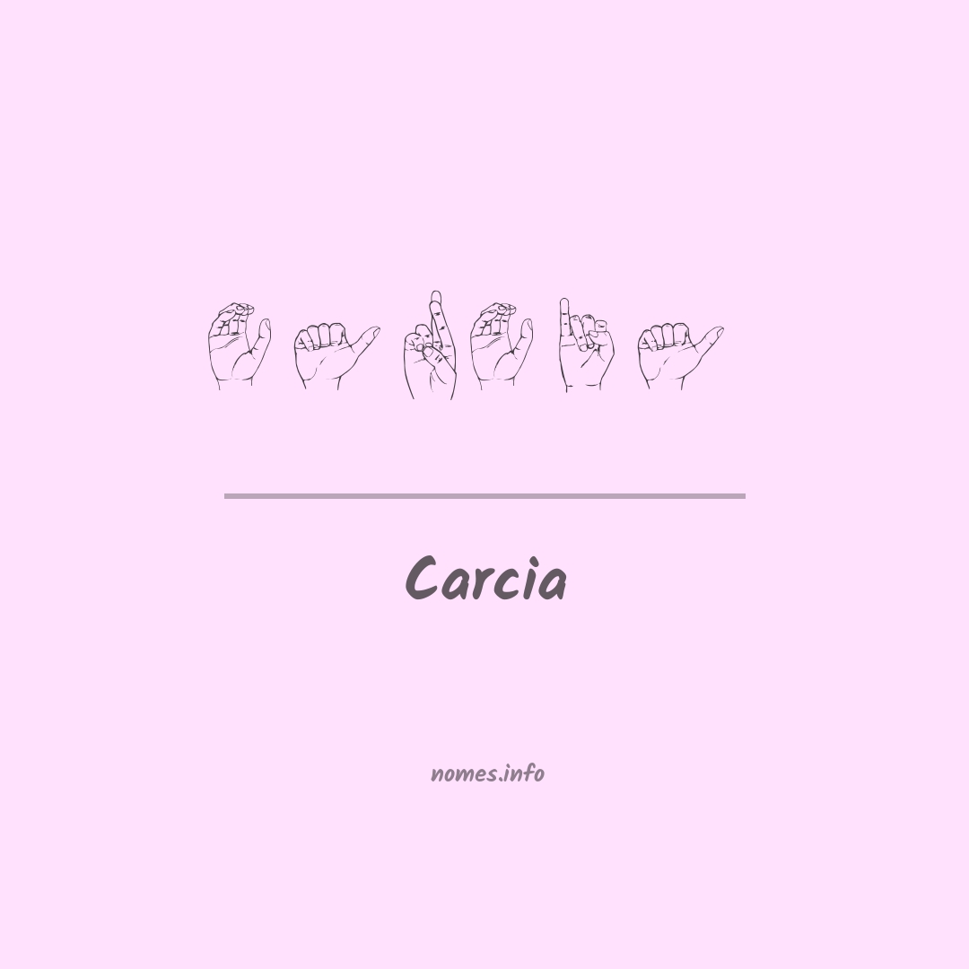 Carcia em Libras
