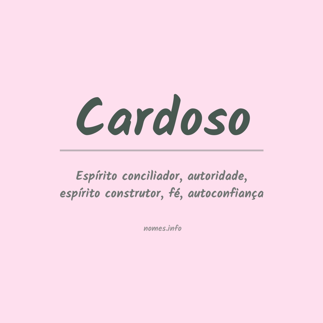 Significado do nome Cardoso