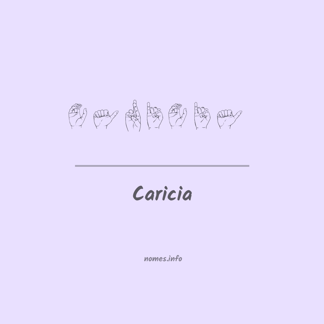 Caricia em Libras