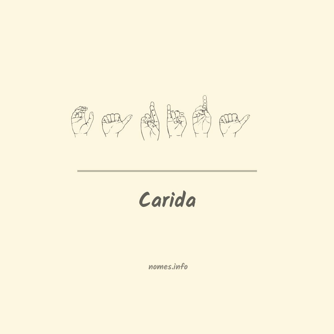 Carida em Libras