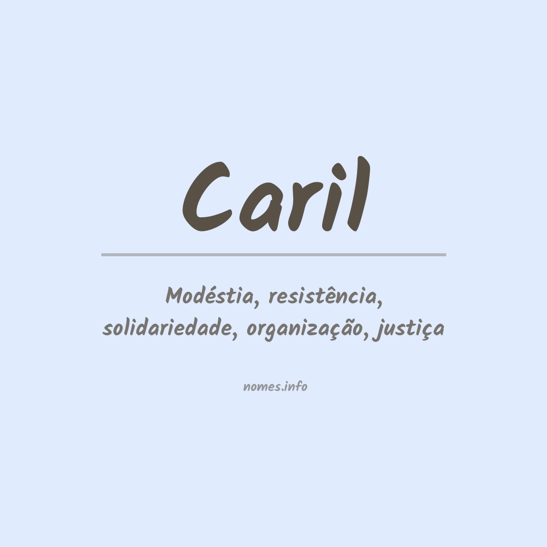 Significado do nome Caril