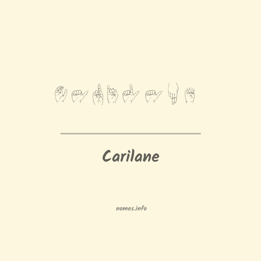 Carilane em Libras