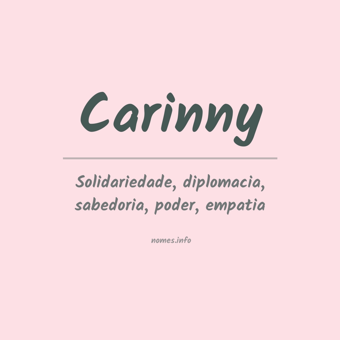 Significado do nome Carinny