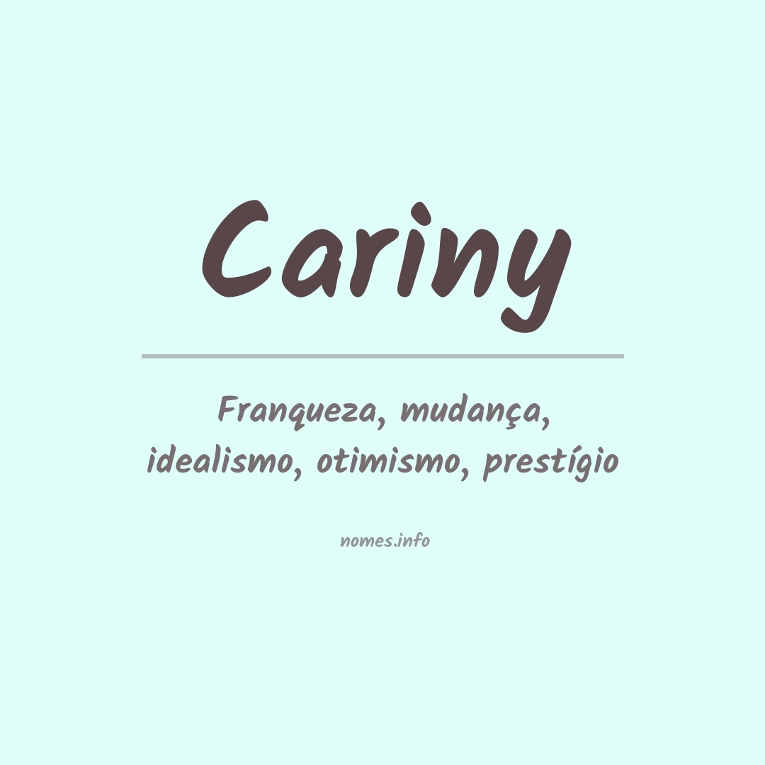 Significado do nome Cariny