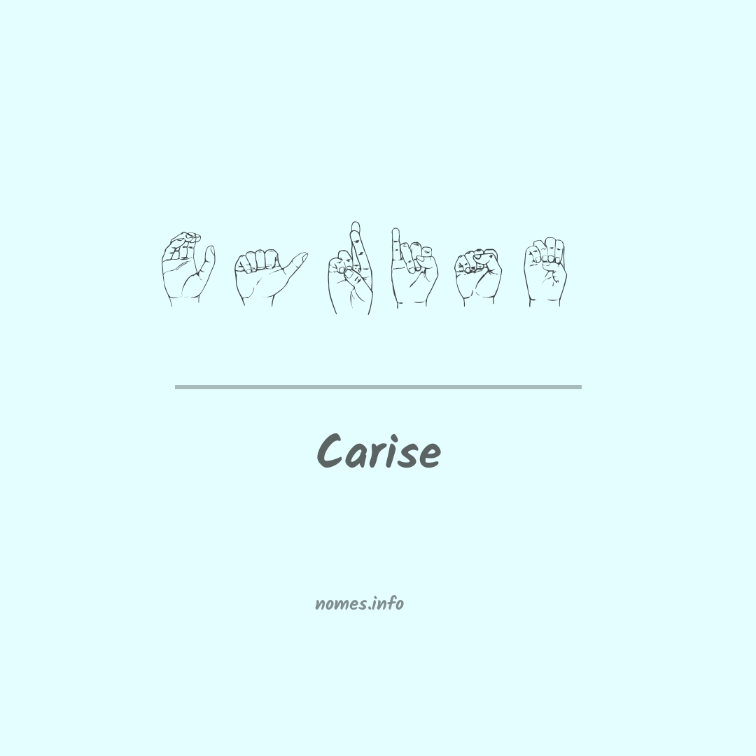 Carise em Libras