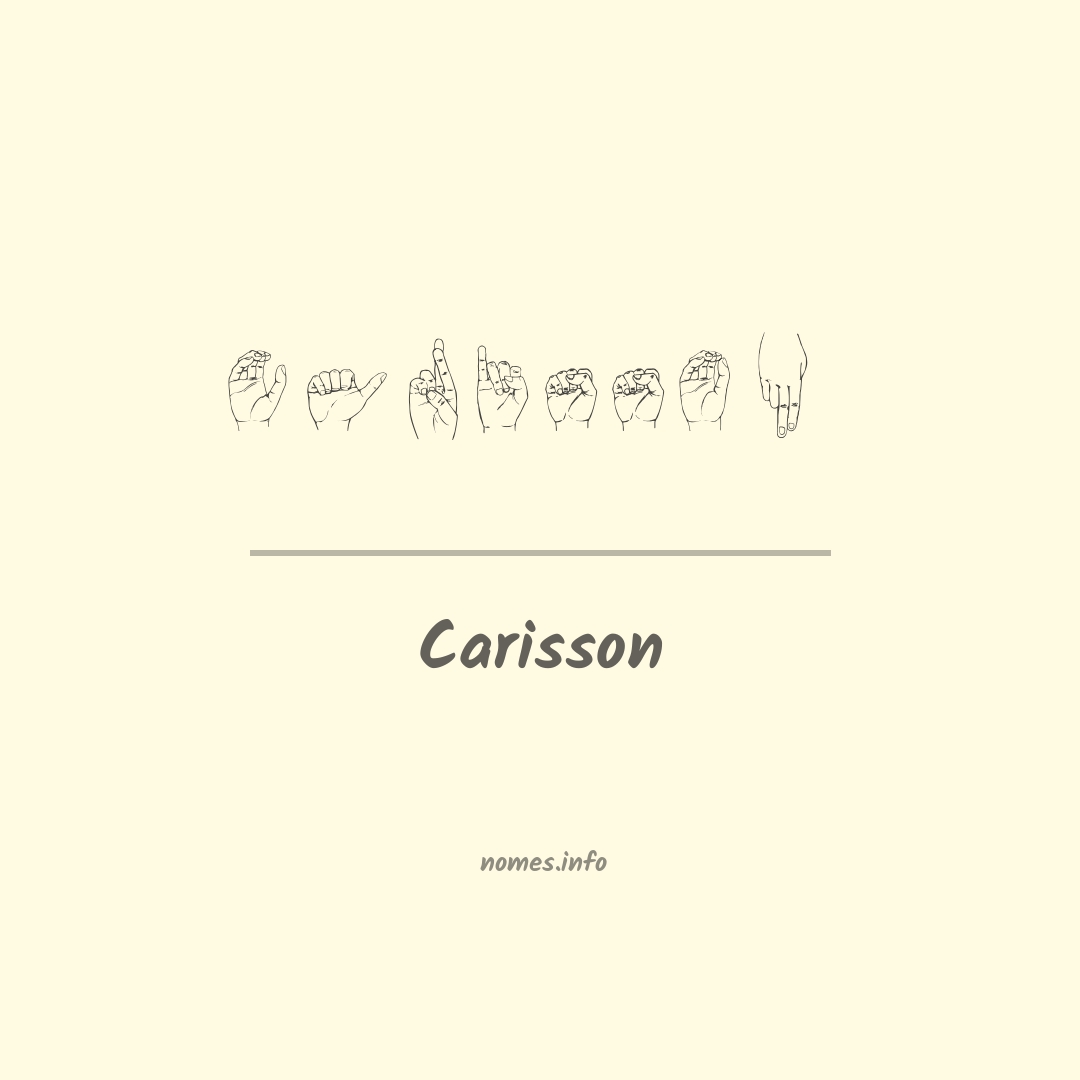 Carisson em Libras