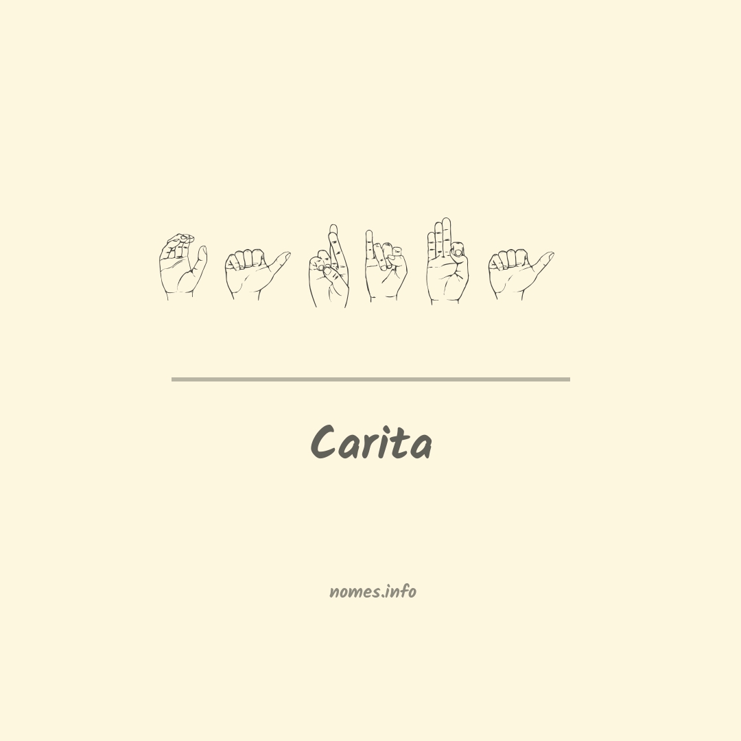 Carita em Libras
