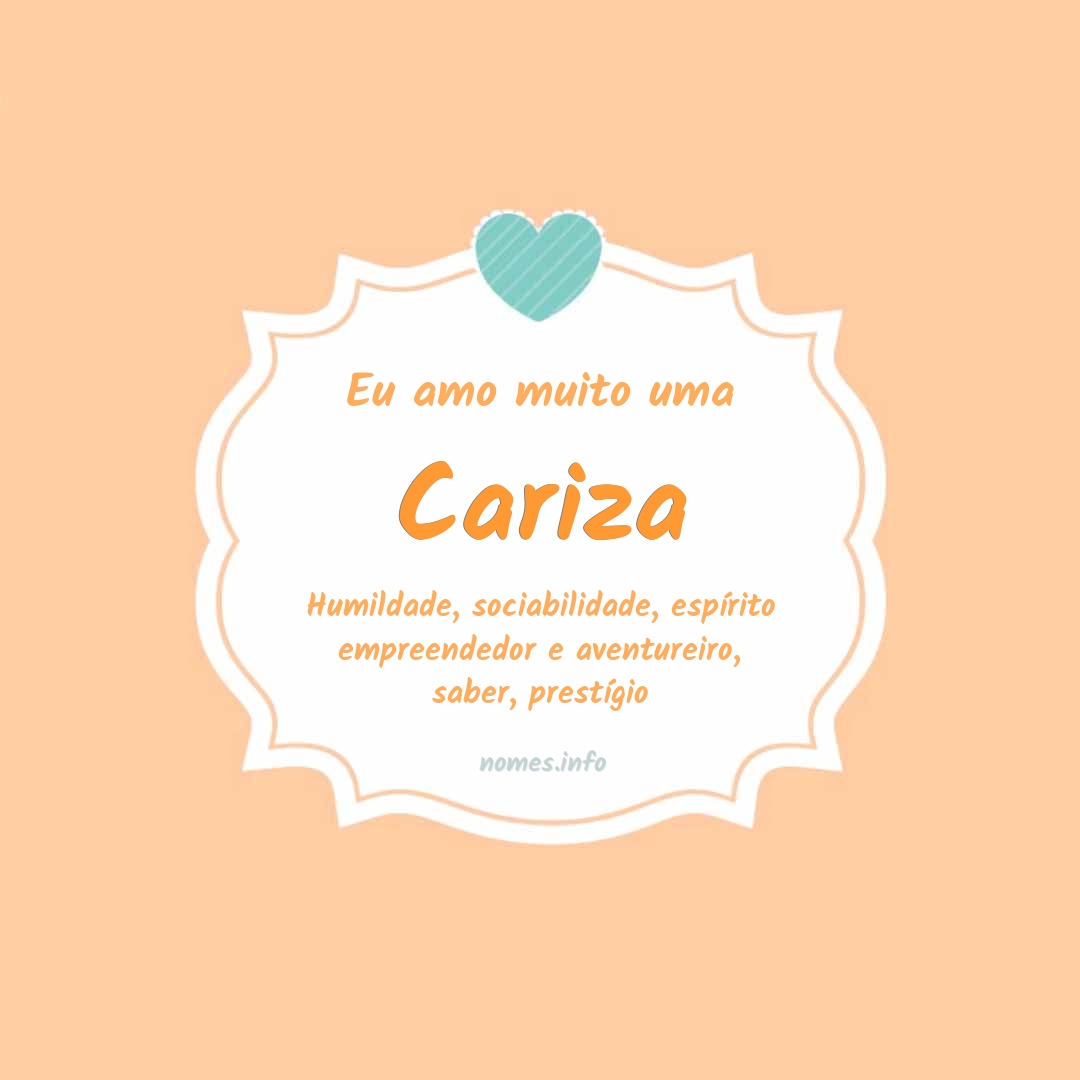 Eu amo muito Cariza
