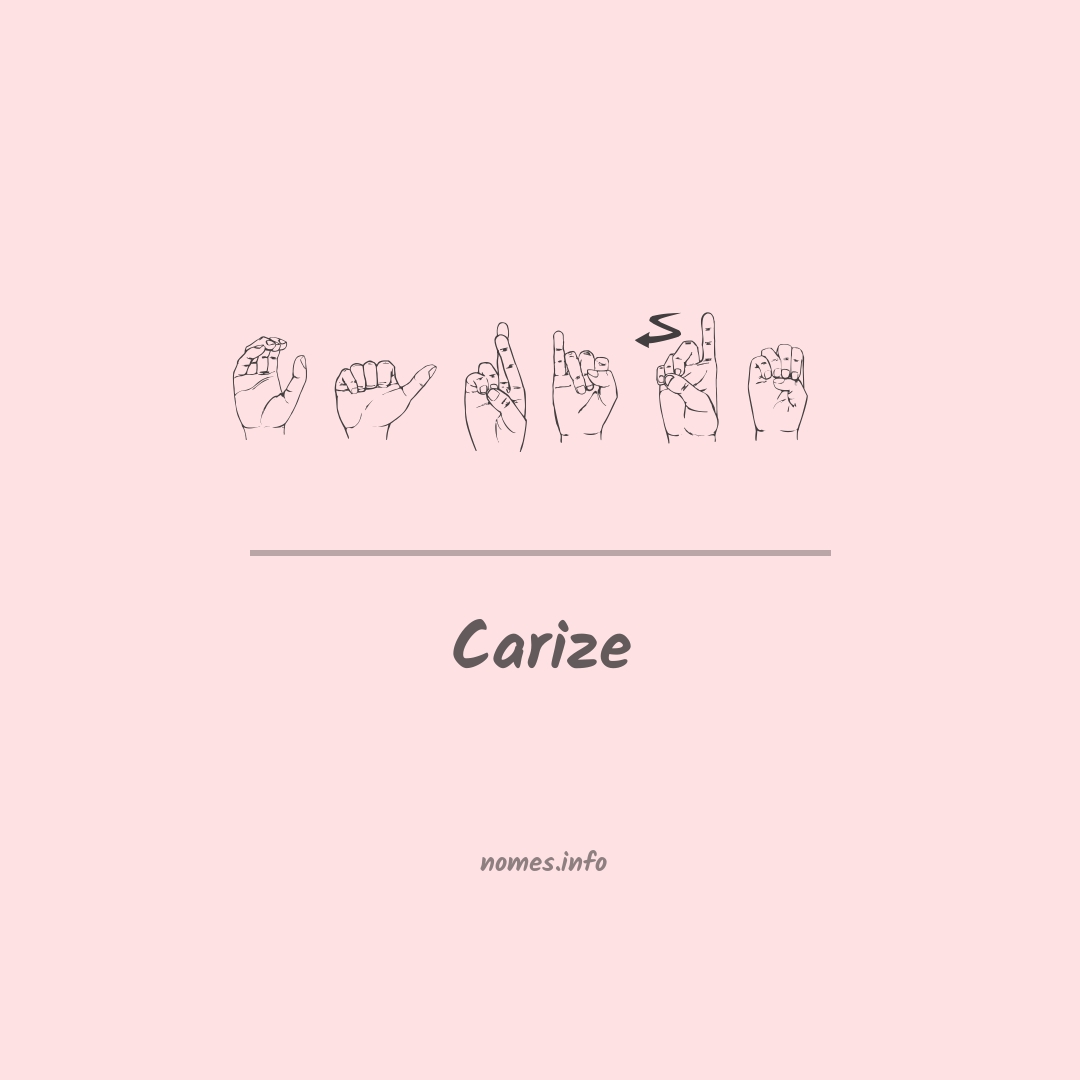 Carize em Libras