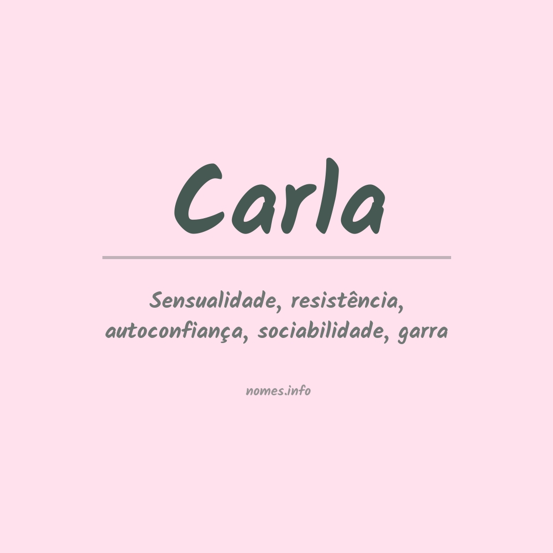 Significado do nome Carla