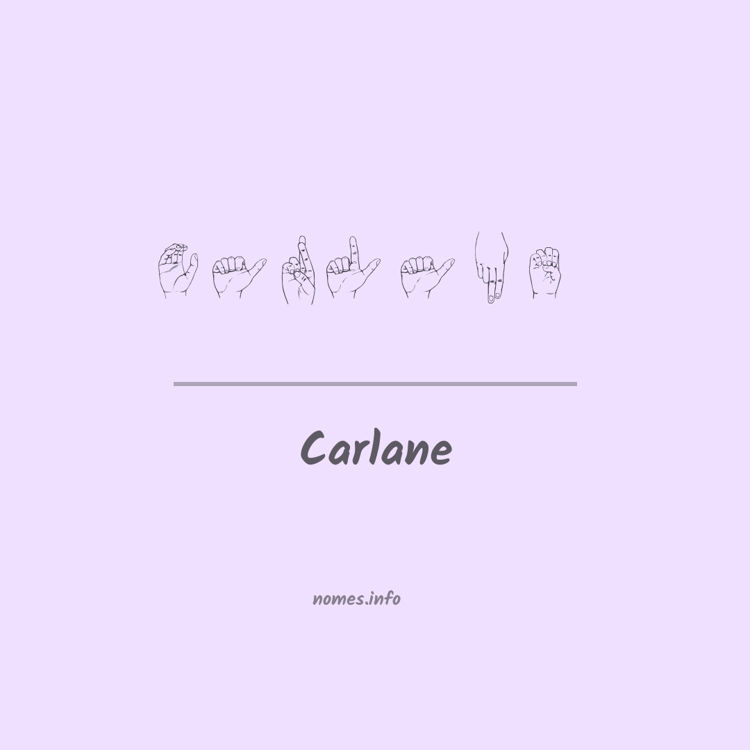 Carlane em Libras