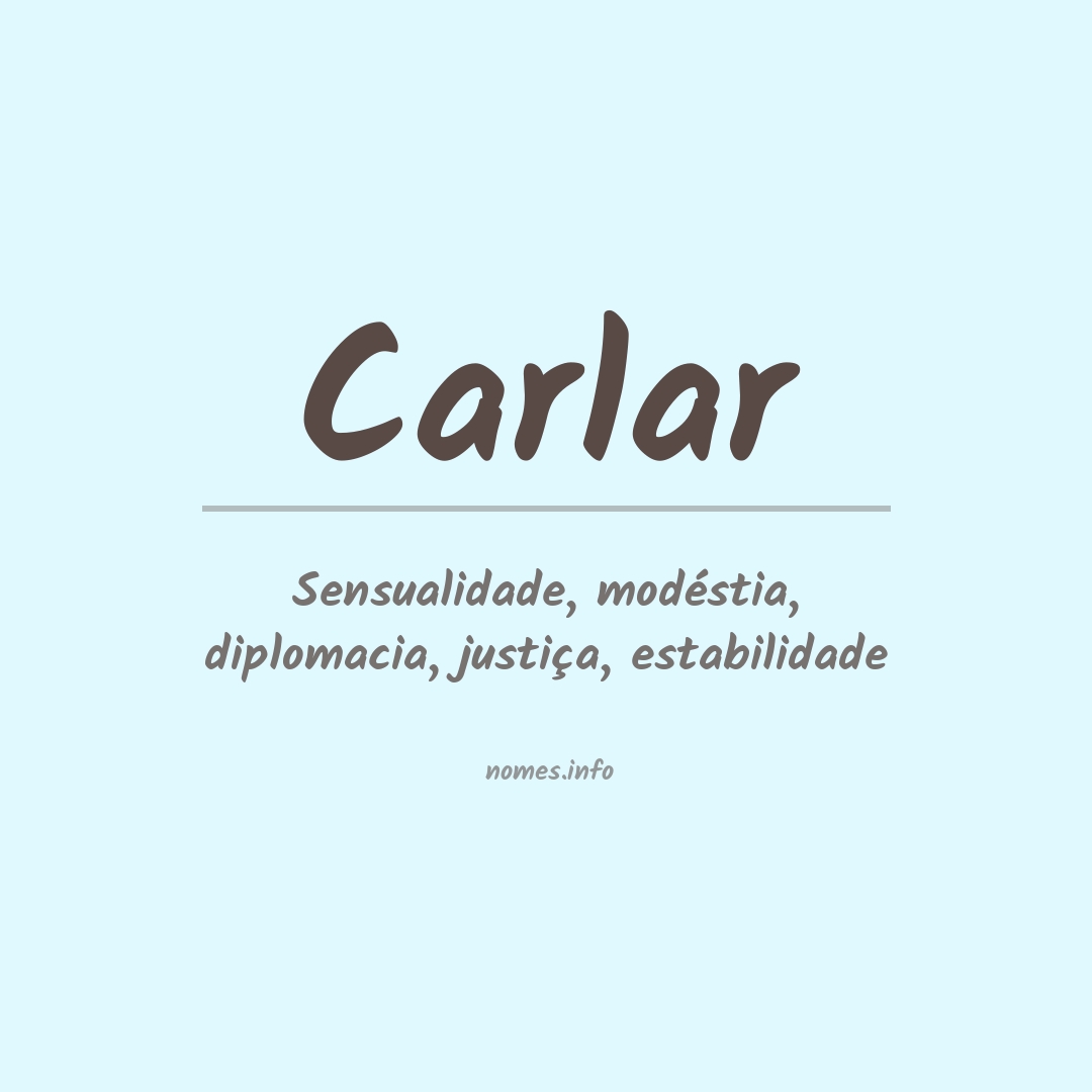Significado do nome Carlar
