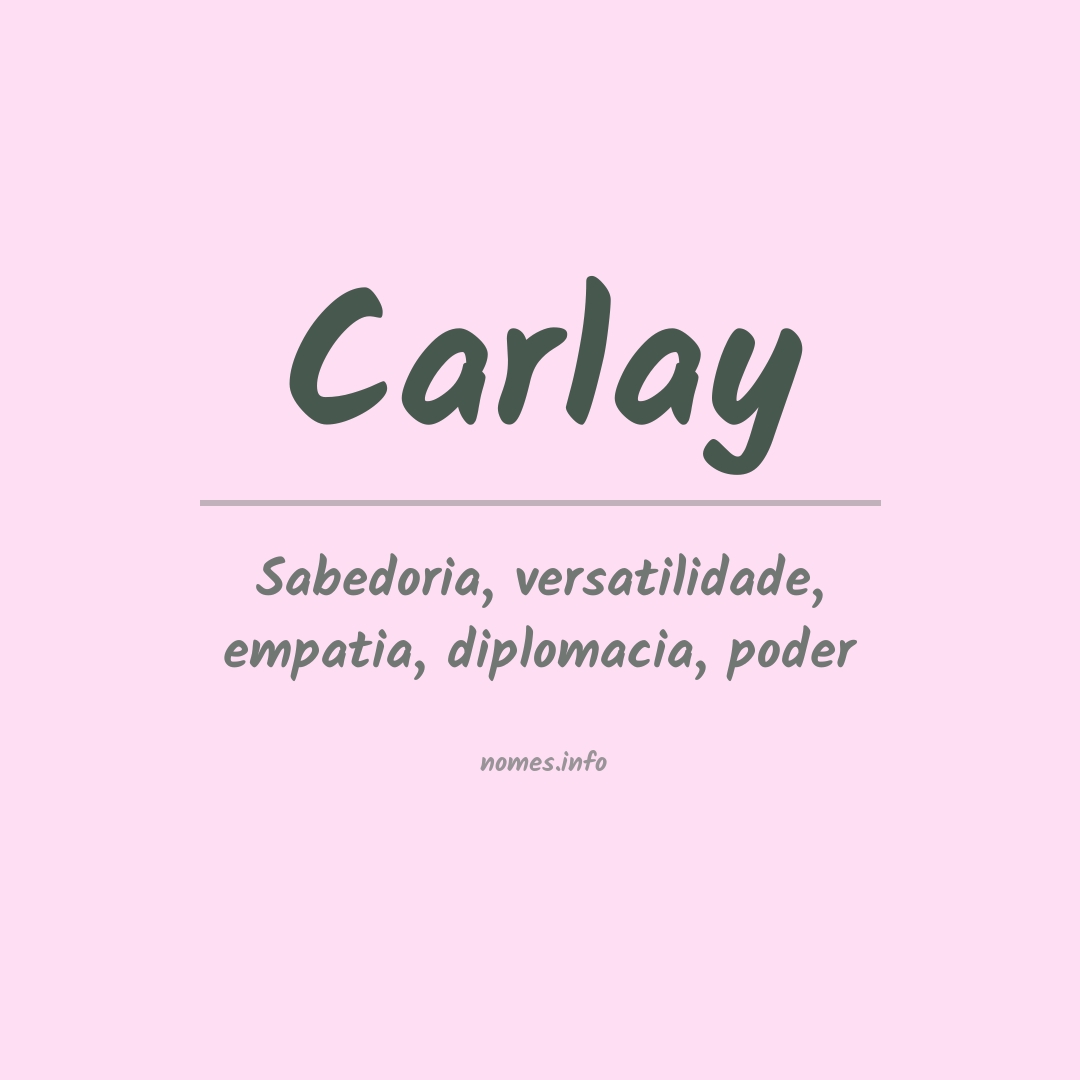 Significado do nome Carlay