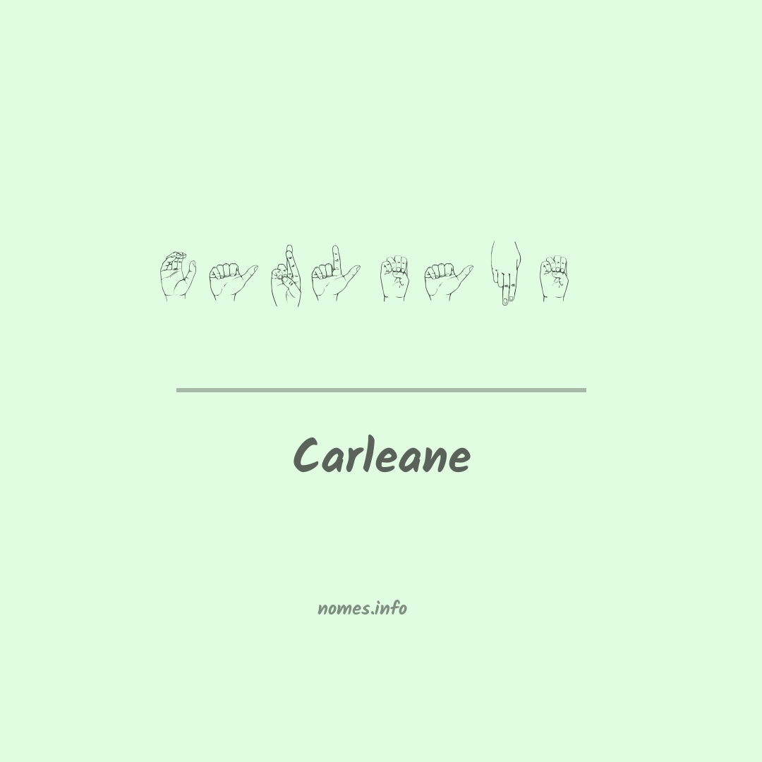 Carleane em Libras