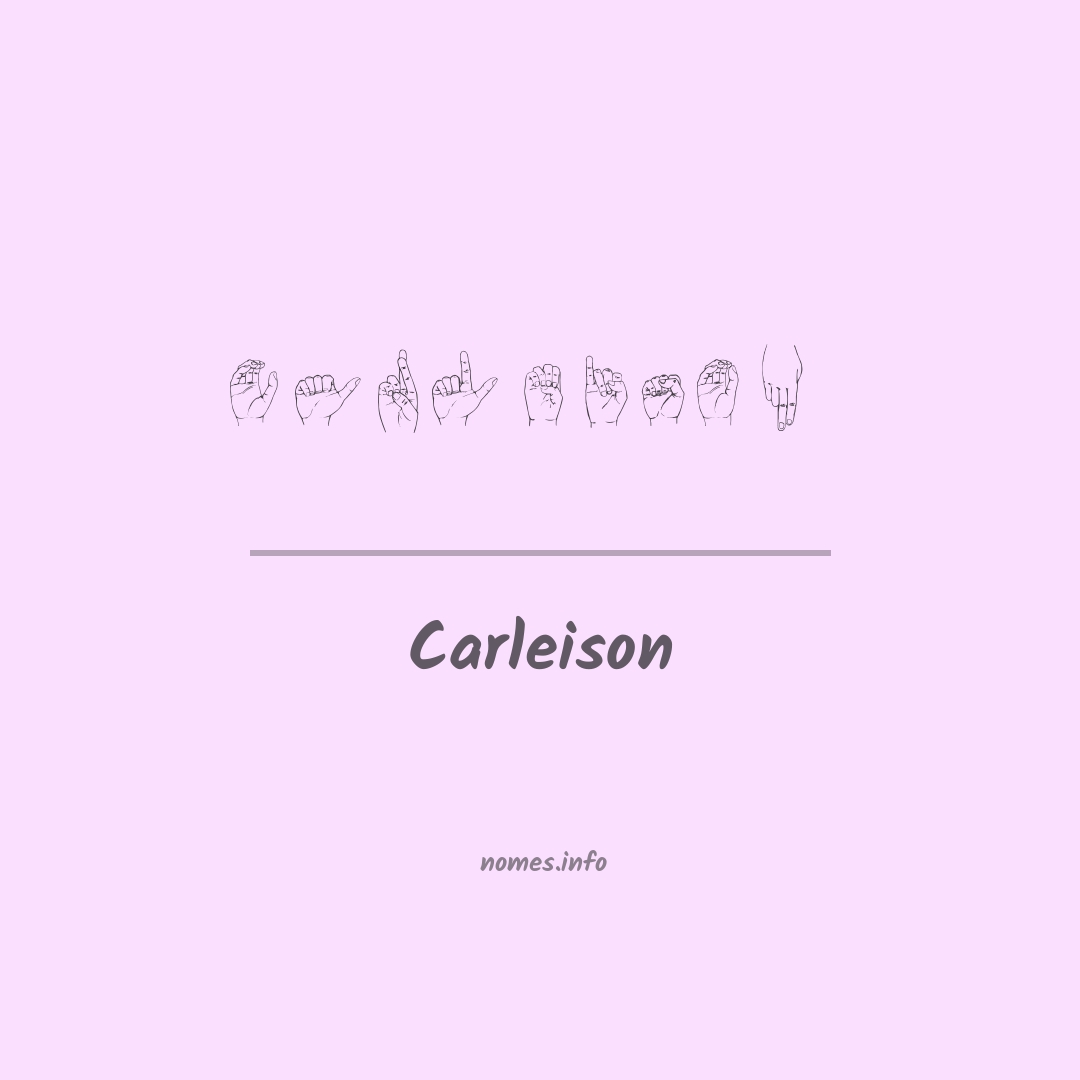 Carleison em Libras