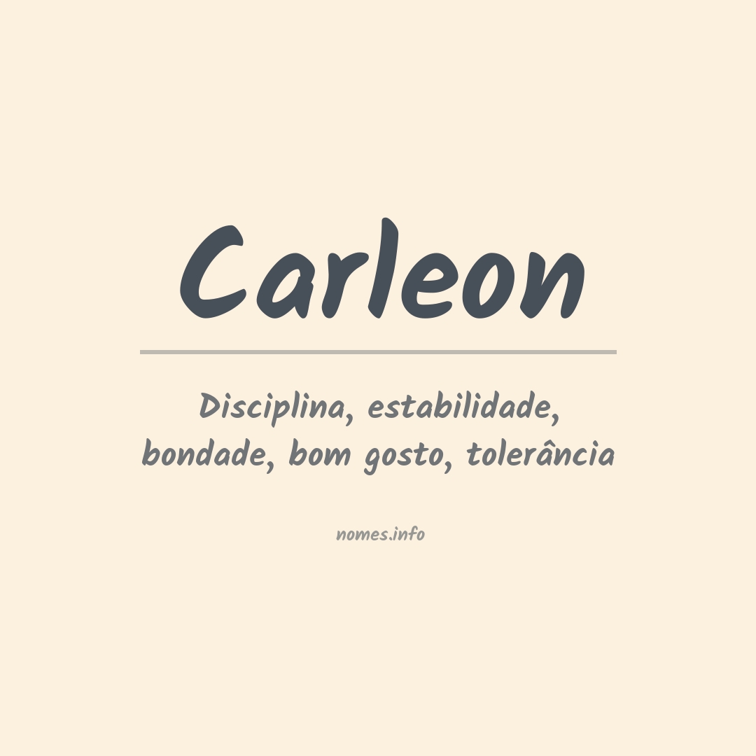 Significado do nome Carleon
