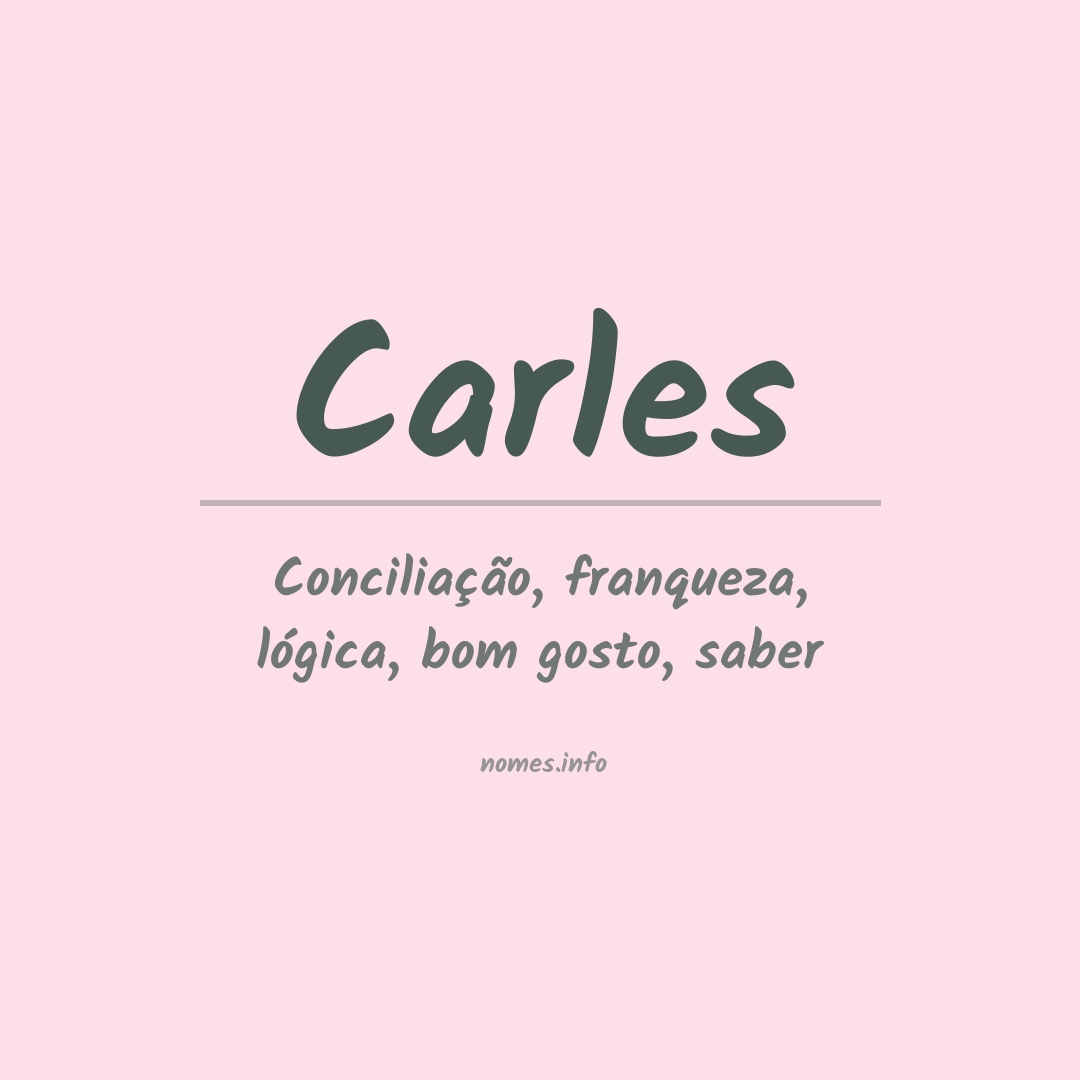 Significado do nome Carles