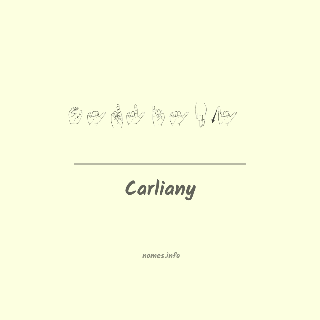 Carliany em Libras
