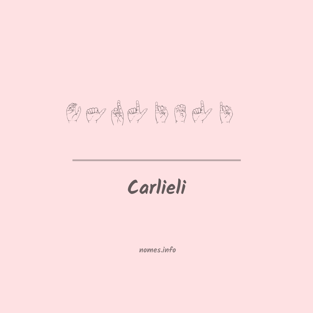 Carlieli em Libras