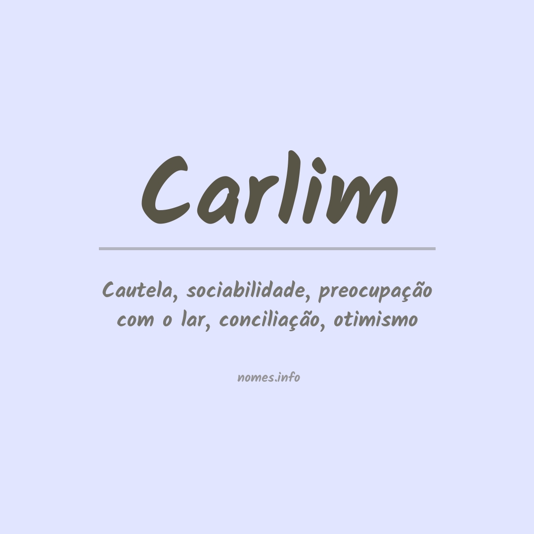 Significado do nome Carlim