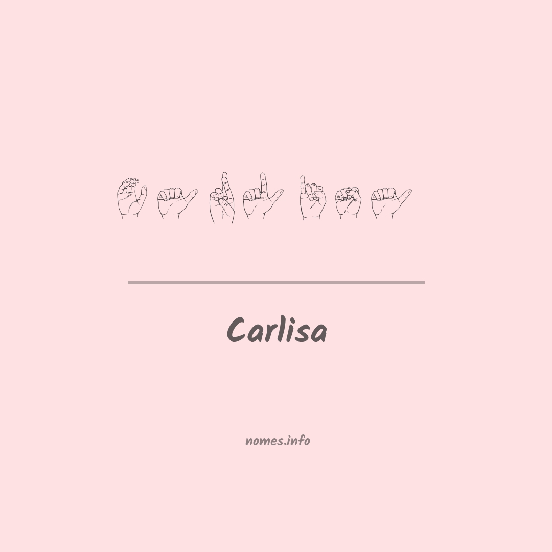 Carlisa em Libras